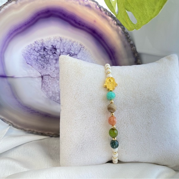 Chakra Bracelet With Gemstones - Picture 1 of 4